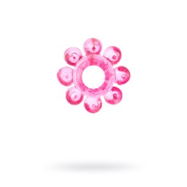 Эрекционное кольцо на пенис TOYFA Basic, TPE, розовый