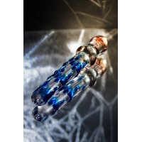 Двусторонний фаллоимитатор Sexus Glass, стекло, прозрачный, 20 см