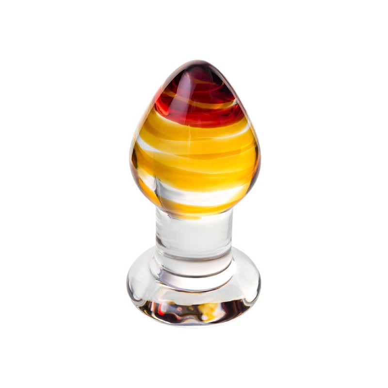 Анальная втулка Sexus Glass, стекло, прозрачная, 9 см, Ø 4 см