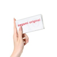 Презервативы Sagami, original 0.02, полиуретан, ультратонкие, гладкие, 19 см, 5,8 см, 6 шт.