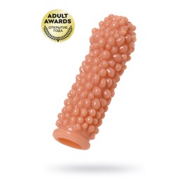 Насадка реалистичная KOKOS EXTREME SLEEVE с дополнительной стимуляцией, TPE, телесная, 12.7 см