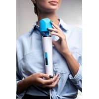 Насадка Magic Wand Genio для массажера Europe, силикон, синяя, 4.1 см