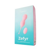 Вибропульсатор с беспроводным пультом управления Eromantica ZEFYR, силикон, розовый, 17,3 см
