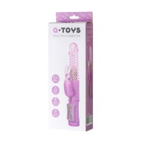 Вибратор с клиторальным стимулятором A-Toys by TOYFA High-Tech fantasy, TPE, фиолетовый, 22, 5 см