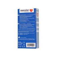Презервативы Masculan, сlassic 2, doty, латекс, точечные, розовые, 19 см, 5,3 см, 10 шт.