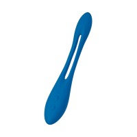 Гибкий вибратор с фиксацией формы Satisfyer Elastic Game, синий, 20 см
