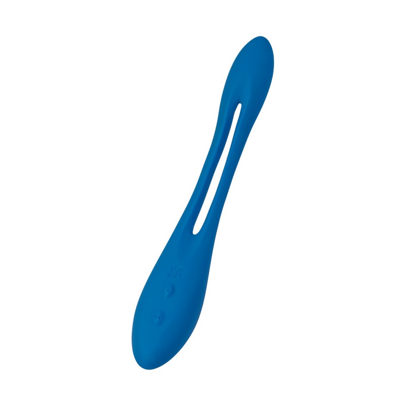 Гибкий вибратор с фиксацией формы Satisfyer Elastic Game, синий, 20 см
