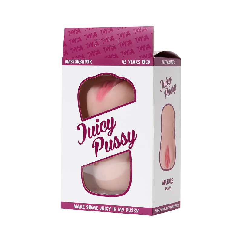 Мастурбатор реалистичный Juicy Pussy by TOYFA, Mature, TPR, телесный, 14,5 см