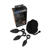 Набор анальных плагов Bathmate Anal Training Plugs, силикон, чёрный