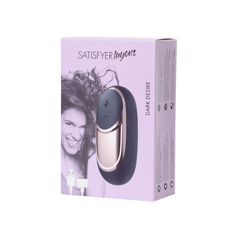 Мини-вибратор Satisfyer Dark Desire, черный, 9,2 см