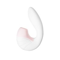 Вибратор Satisfyer Supernova, с вакуум-волновым стимулятором, силикон, белый, 16,9 см