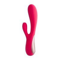 Нереалистичный вибратор Satisfyer Mono Flex Connect App, силикон, красный, 20,4 см.