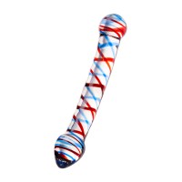 Двусторонний фаллоимитатор Sexus Glass, стекло, прозрачный, 21 см