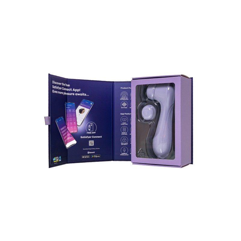 Вакуумный стимулятор клитора Satisfyer Pro 2 Generation 3, Connect App, фиолетовый, 16,4 см