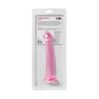 Нереалистичный фаллоимитатор Jelly Dildo L Toyfa Basic, TPE, розовый, 20 см