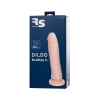 Фаллоимитатор RealStick Silicone Bradley C, телесный, 18,5 см