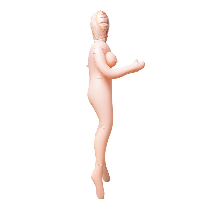 Кукла надувная Dolls-X by TOYFA Lilit, блондинка, с тремя отверстиями, 150 см