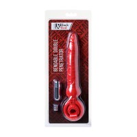 Насадка на пенис Black & Red by TOYFA с вибрацией, PVC, красный, 24 см