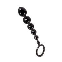 Анальная цепочка Toyfa A-toys S, TPE, черный, 19,8см