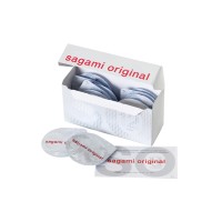 Презервативы Sagami, original 0.02, полиуретан, 19 см, 5,8 см, 12 шт.