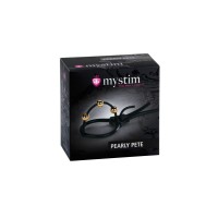 Электросбруя Mystim Pearly Pete, силикон, черный, 14 см