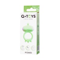 Виброкольцо на пенис A-Toys by TOYFA Fowd, силикон, зеленое, Ø 2,6 см