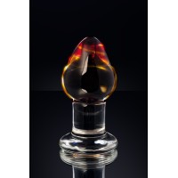 Анальная втулка Sexus Glass, стекло, прозрачная, 9 см, Ø 4 см