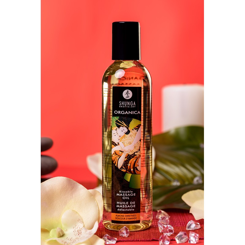 Масло массажное Shunga Organica «Миндальная сладость» (Almond Sweetness), 240 мл