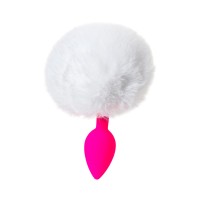 Анальная втулка с хвостом ToDo by Toyfa Sweet bunny, силикон, розовая, 13 см, Ø 2,8 см, 43 г
