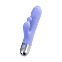Вибратор с клиторальной стимуляцией Flovetta CROCUS, силикон, фиолетовый, 17,5 см