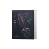 Анальная пробка Erotist Strob M - size, силикон,черная, 13,5 см