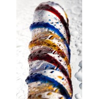 Двусторонний фаллоимитатор Sexus Glass, стекло, прозрачный, 19,5 см