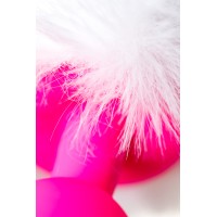 Анальная втулка с хвостом ToDo by Toyfa Sweet bunny, силикон, розовая, 13 см, Ø 2,8 см, 43 г