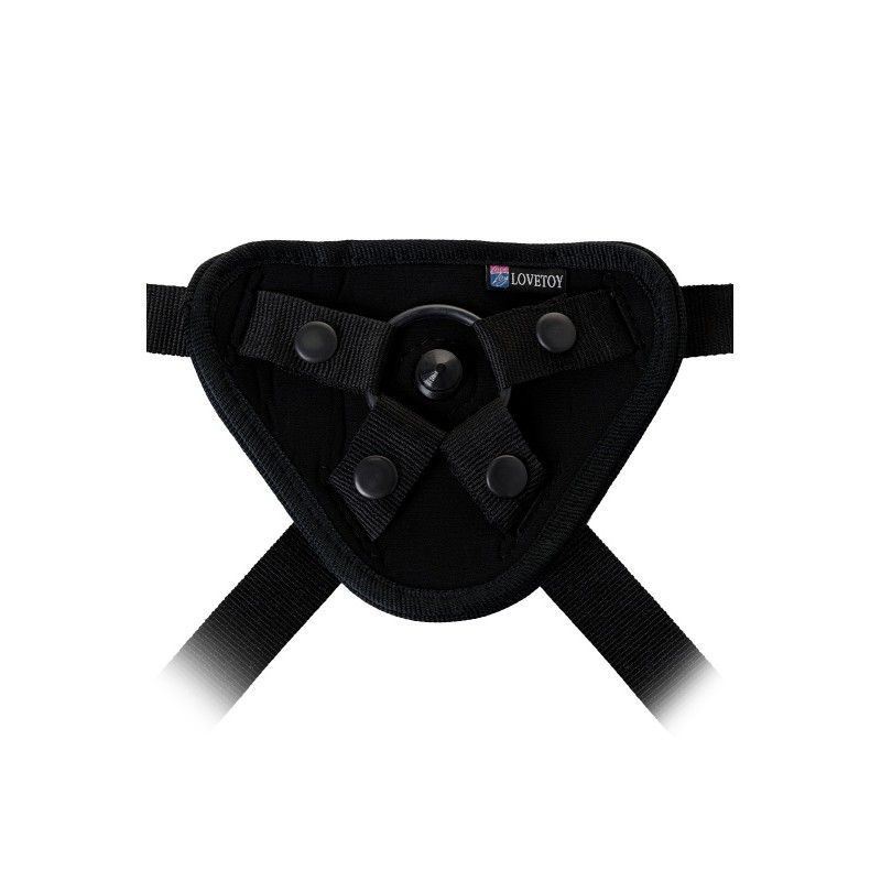 Страпон на креплении LoveToy UNI strap 7" Harness best of all, телесный