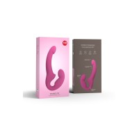 Анатомический безремневой страпон Fun Factory SHARE LITE, силикон, розовый