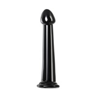 Нереалистичный фаллоимитатор Jelly Dildo M Toyfa Basic, TPE, черный, 18 см