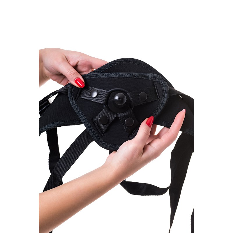 Трусики для страпона RealStick Strap-On Master, неопрен, черные