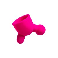 Насадка для массажера Love Magic, силикон, розовая, 6 см