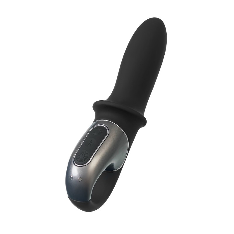 Фото  Анальный вибратор с нагревом Satisfyer Hot Passion Connect App, силикон, черный, 18 см