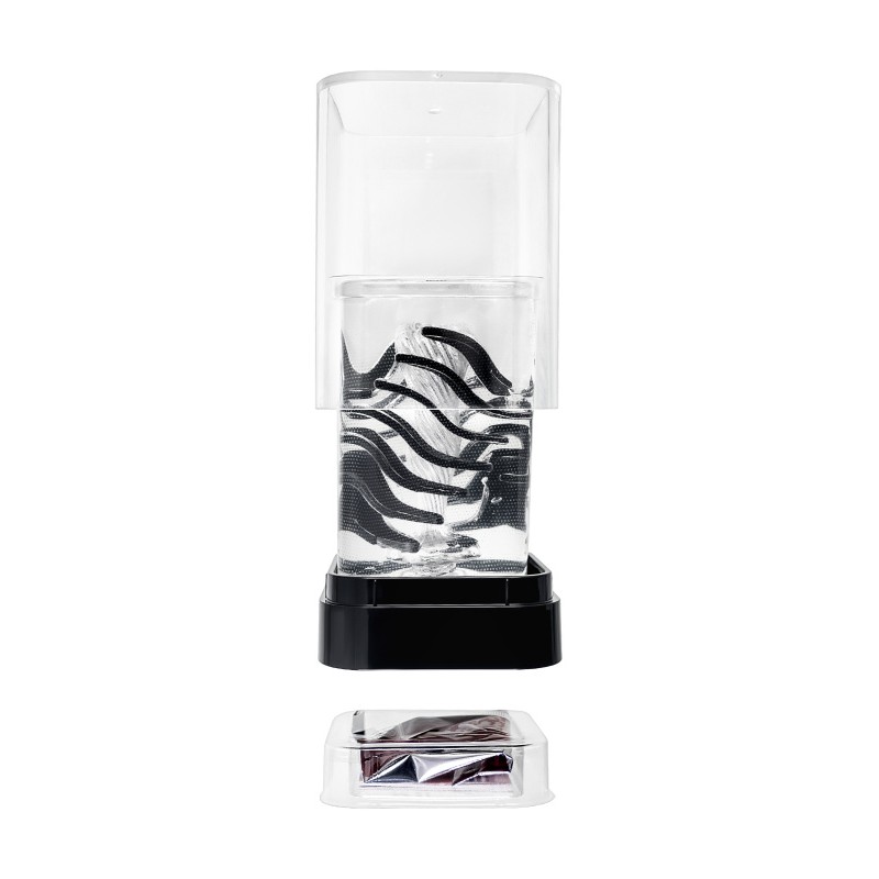 Нереалистичный мастурбатор TENGA Crysta Leaf, TPE, прозрачный, 15,5 см
