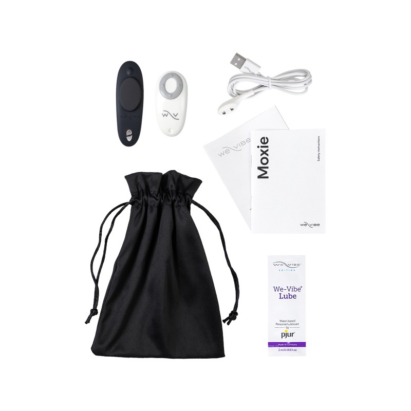 Клиторальный стимулятор WE-VIBE Moxie силикон, черный, 9,2 см