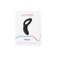 Эрекционное кольцо LOVENSE Diamo, силикон, черное, 13,3 см