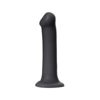 Ремневой нереалистичный страпон на присоске Strap-on-me, XL, силикон, черный, 20 см