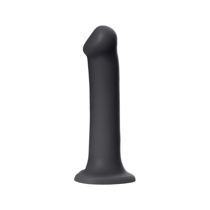 Ремневой нереалистичный страпон на присоске Strap-on-me, XL, силикон, черный, 20 см