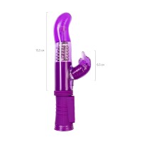 Вибратор с клиторальным стимулятором A-Toys by TOYFA, TPR, фиолетовый, 22,5 см