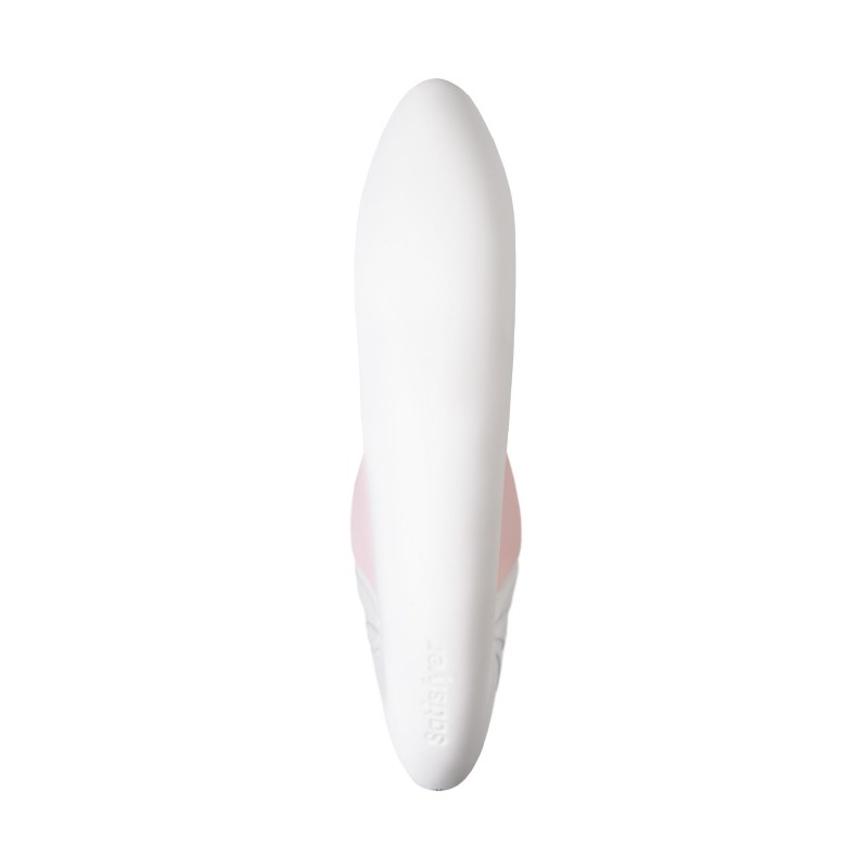 Вибратор Satisfyer Supernova, с вакуум-волновым стимулятором, силикон, белый, 16,9 см