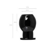 Анальная втулка TOYFA Basic M, TPE, чёрная, 6,5 см