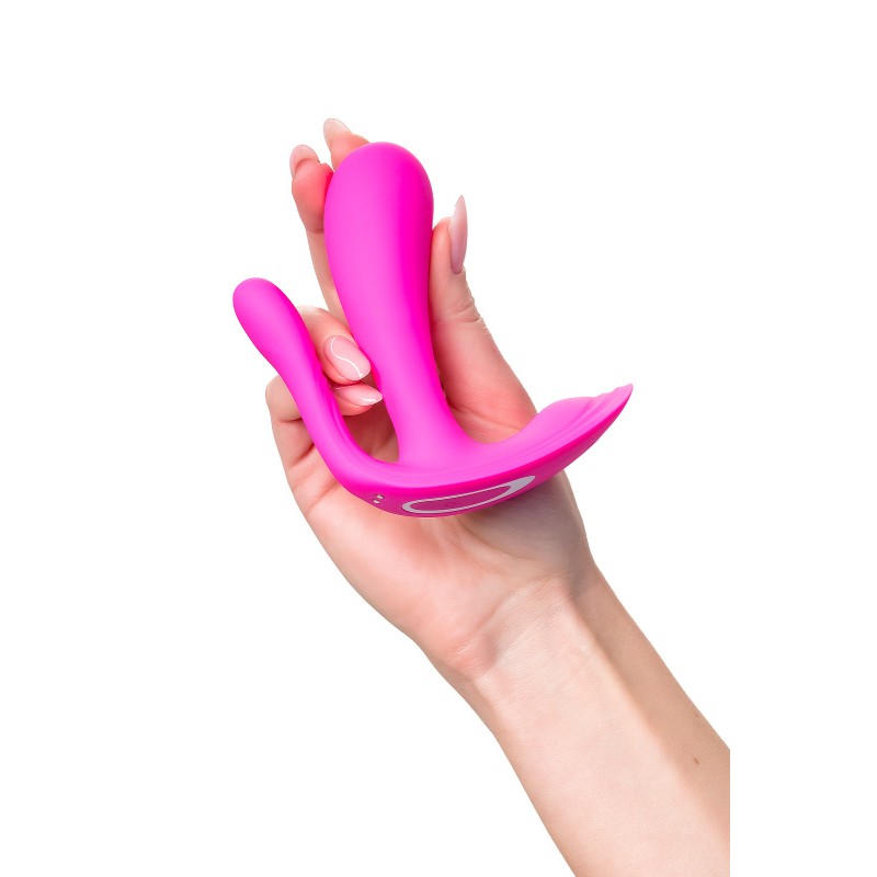 Вибратор для ношения с двойной стимуляцией Satisfyer Top Secret+ Connect App, розовый, 11 см