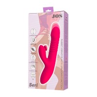 Виброкролик с функцией Up&Down JOS Seri, силикон, розовый, 22 см