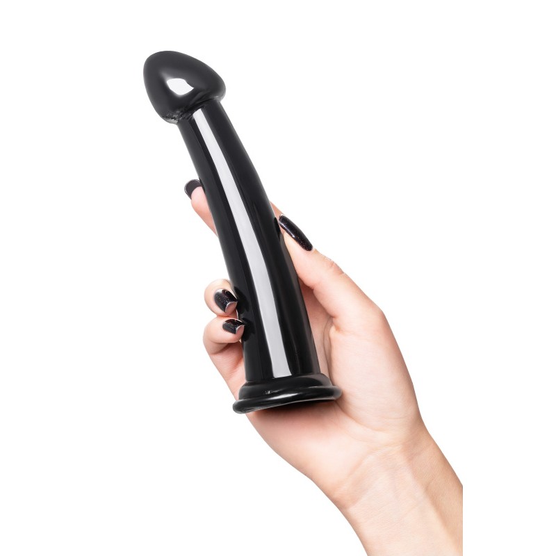 Нереалистичный фаллоимитатор Jelly Dildo L Toyfa Basic, TPE, черный, 20 см
